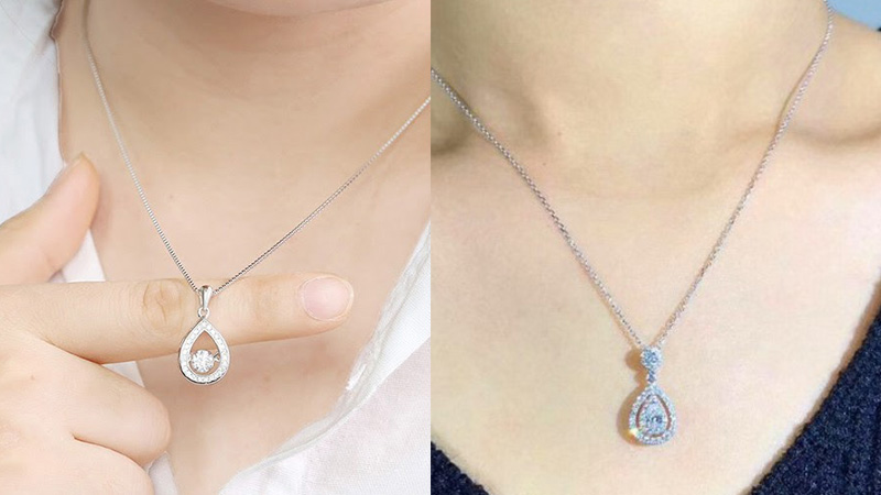 Mặt dây chuyền nữ hình giọt nước